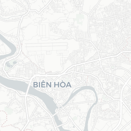 Map of pickleball courts in Biên Hòa