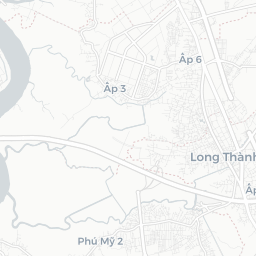 Map of pickleball courts in Huyện Long Thành