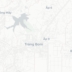 Map of pickleball courts in Huyện Trảng Bom