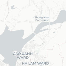 Mapa das quadras de pickleball em Thống Nhất
