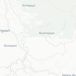 Map of pickleball courts in West Java