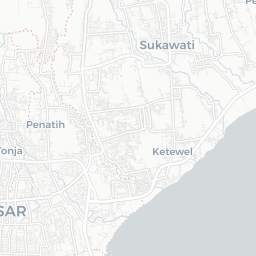 Map of pickleball courts in Bali