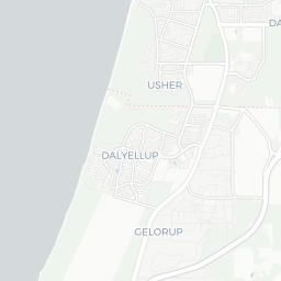 Map of pickleball courts in Bunbury