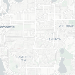 Map of pickleball courts in East Fremantle