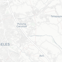 Map of pickleball courts in Angeles City