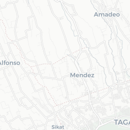 Map of pickleball courts in Amadeo