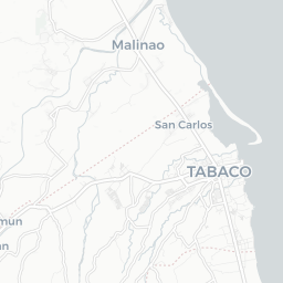 Map of pickleball courts in Tabaco