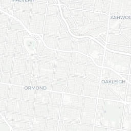 Map of pickleball courts in Caulfield