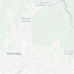 Map of pickleball courts in Hornsby