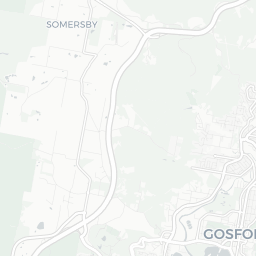 Map of pickleball courts in Gosford