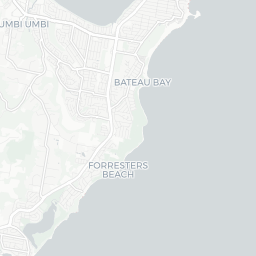 Map of pickleball courts in Bateau Bay