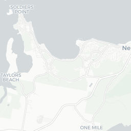 Map of pickleball courts in Nelson Bay
