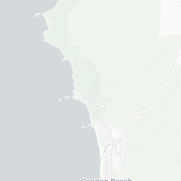 Map of pickleball courts in Cannon Beach