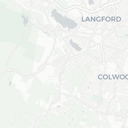 Map of pickleball courts in Langford