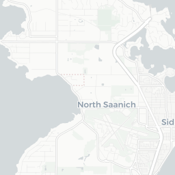 Map of pickleball courts in North Saanich