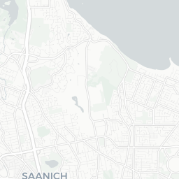 Map of pickleball courts in Saanich