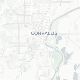 Map of pickleball courts in Corvallis