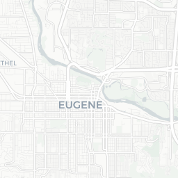 Map of pickleball courts in Eugene