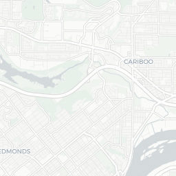 Map of pickleball courts in Burnaby
