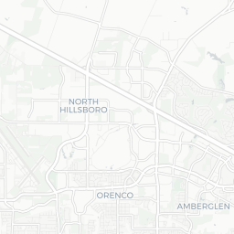 Map of pickleball courts in Hillsboro