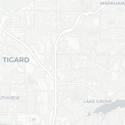 Map of pickleball courts in Tigard