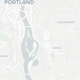 Map of pickleball courts in Portland