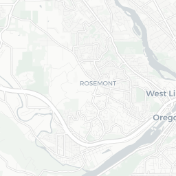 Map of pickleball courts in West Linn