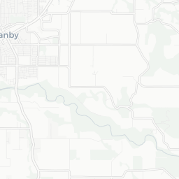 Map of pickleball courts in Canby