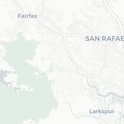 Map of pickleball courts in Larkspur
