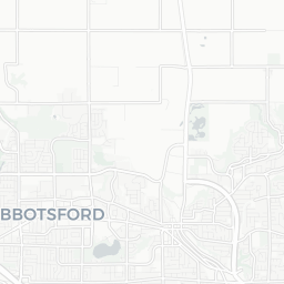 Map of pickleball courts in Abbotsford