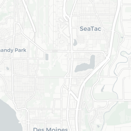 Map of pickleball courts in SeaTac