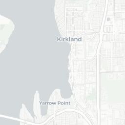 Map of pickleball courts in Kirkland