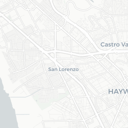 Map of pickleball courts in San Leandro