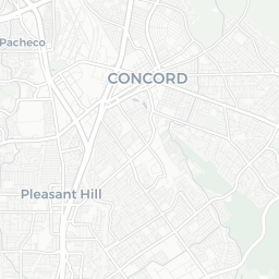 Map of pickleball courts in Walnut Creek