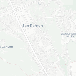 Map of pickleball courts in San Ramon