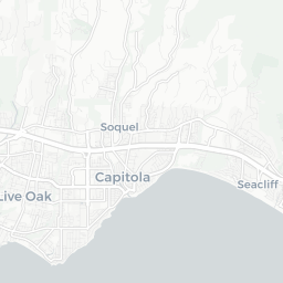 Map of pickleball courts in Santa Cruz