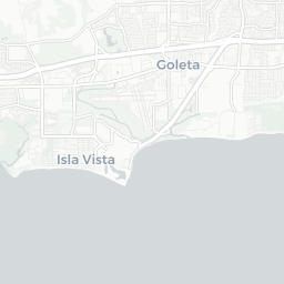 Map of pickleball courts in Goleta