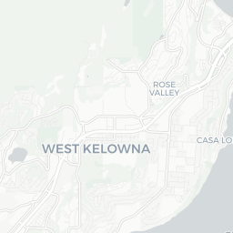 Map of pickleball courts in West Kelowna