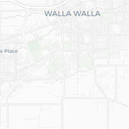 Map of pickleball courts in Walla Walla