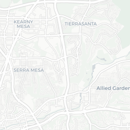 Map of pickleball courts in San Diego