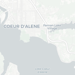 Map of pickleball courts in Coeur d'Alene