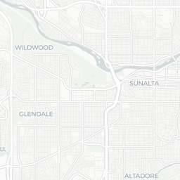 Map of pickleball courts in Calgary