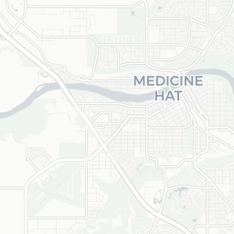 Map of pickleball courts in Medicine Hat
