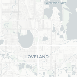 Map of pickleball courts in Loveland