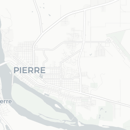 Map of pickleball courts in Pierre