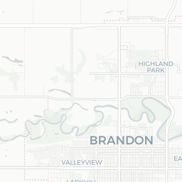 Map of pickleball courts in Brandon