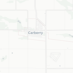 Map of pickleball courts in Carberry