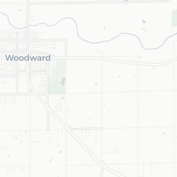 Map of pickleball courts in Woodward