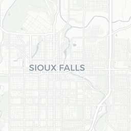 Map of pickleball courts in Sioux Falls