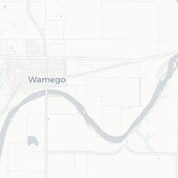 Map of pickleball courts in Wamego